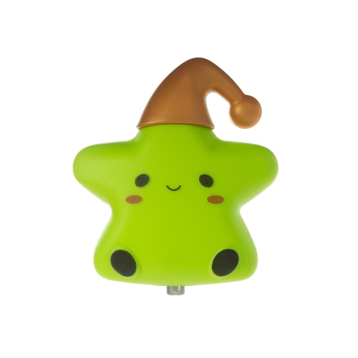Ночник "Звездочка в колпаке" 1Вт LED зеленый 6,5х8х8,5см