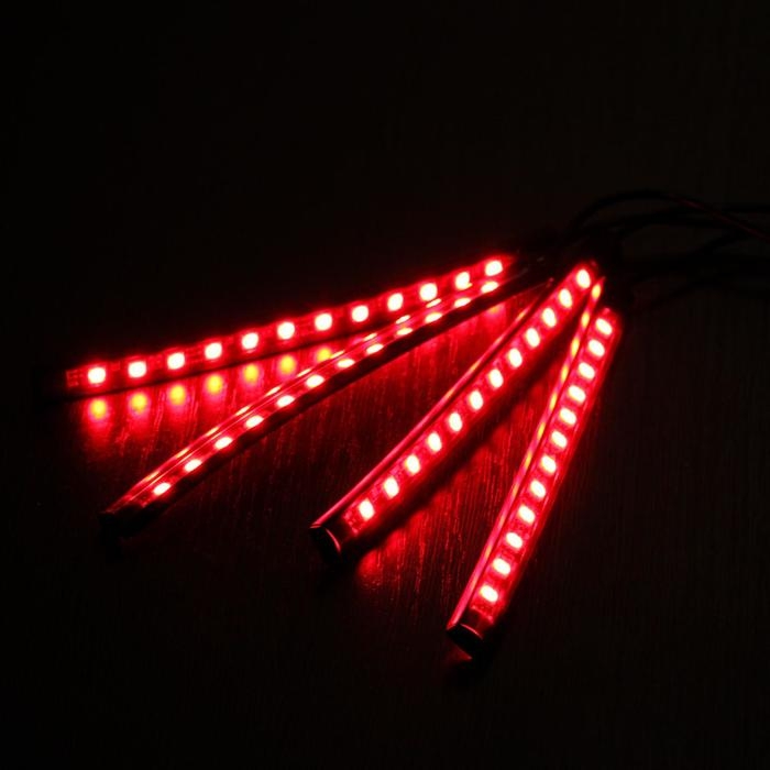 Подсветка салона 9 LED-5050, 14 см, пульт, светомузыка, мультисвет RGB, 4 шт Подсветка салона 9 LED-5050, 14 см, пульт, светомузыка, мультисвет RGB, 4 шт