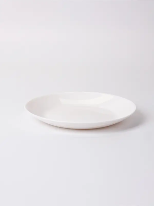 Тарелки десертные WhiteOpal, набор 6 шт., размер одной тарелки 18&times;18&times;2 см, стеклокерамика, белая