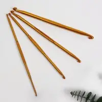 Набор двусторонних крючков для вязания, d=1/2.3/4.5/6.7/8 мм, 13.5 см, 4 шт., МИКС