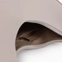 Сумка женская багет TEXTURA на молнии, 28&times;6.5&times;15 см, тёмно-бежевая