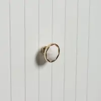 Ручка-кнопка CAPPIO РК046, d=38 мм, пластик, цвет золото, 8 шт.