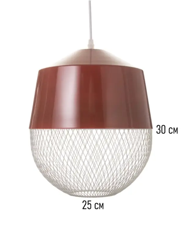 Светильник Lisa 1&times;40 Вт Е27 бордовый 26&times;26&times;32 см