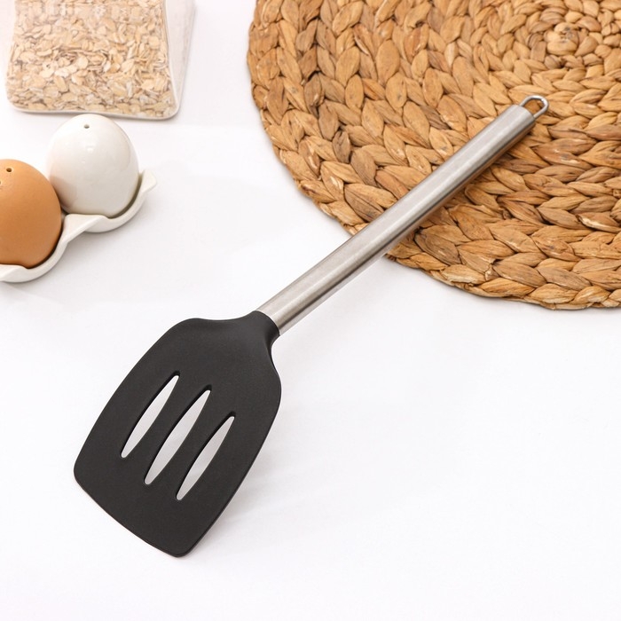 Лопатка Доляна «Стил», 33 см, с прорезями