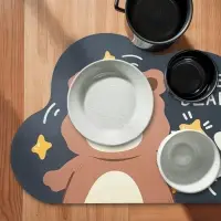 Коврик диатомитовый Доляна Cute Bear, влаговпитывающий, 49&times;78 см, серый