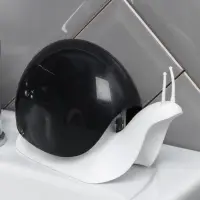 Дозатор для мыла Доляна &laquo;Улитка&raquo;, 120 мл, чёрный