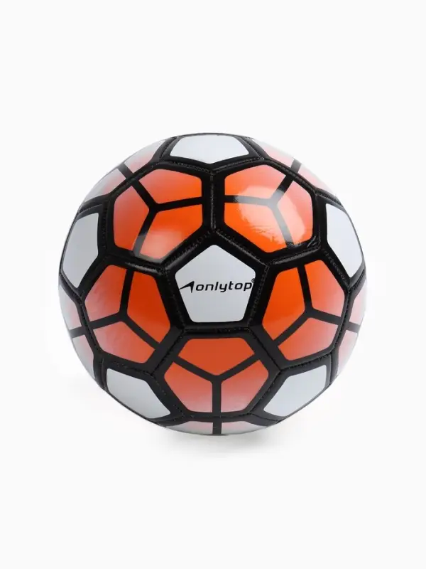 Футбольный мяч ONLYTOP, машинная сшивка, 32 панели, р. 5, PVC, МИКС