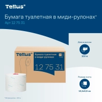 Бумага туалетная д/дисп Торк/Tellus в миди-рул Т6 2сл100м27рул127530/127531