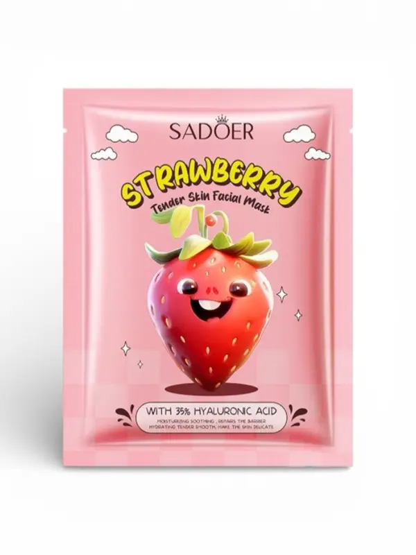 Тканевая увлажняющая маска для лица "Клубника"