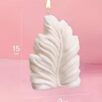 Свеча фигурная формовая &laquo;Лист&raquo;, 10&times;3&times;15 см, парафин, МИКС