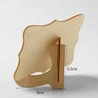 Меловой ценник &laquo;На подставке&raquo; 10&times;5&times;7, вытянутые углы, (фасовка 10 шт.), цвет чёрный