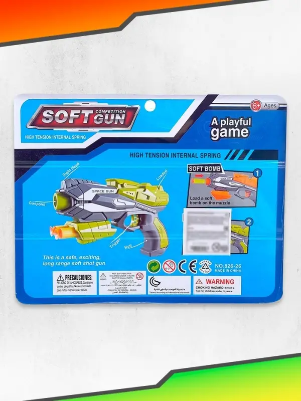 Бластер &laquo;Космос&raquo;, стреляет мягкими пульками, цвет МИКС