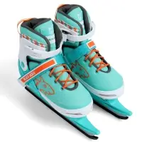 Коньки детские раздвижные BlackAqua, р. 27-30, для фитнеса, мятные, оранжевые Коньки детские раздвижные BlackAqua, р. 27-30, для фитнеса, мятные, оранжевые