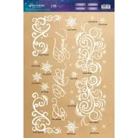 Наклейки новогодние для окон «Морозные узоры», многоразовые, 33 х 50 см Наклейки новогодние для окон «Морозные узоры», многоразовые, 33 х 50 см