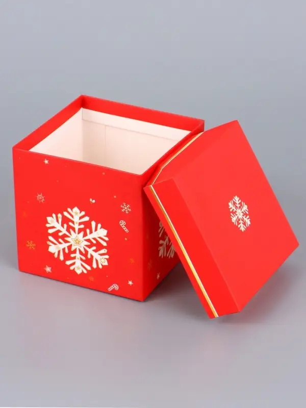 Коробка Самосборная Коробка Самосборная "Дедушка мороз" 15х15х15 см 10724296