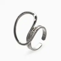 Кольцо металл &laquo;Спираль&raquo;, цвет серебро, безразмерное