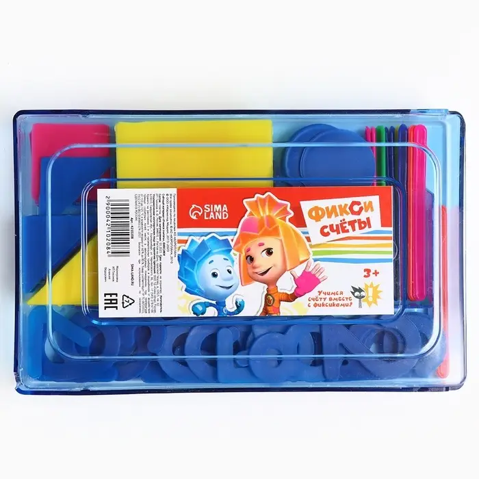 Счётный материал &laquo;Учимся считать&raquo;, 130 элементов в наборе, Фиксики, МИКС