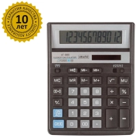 Калькулятор настольный ПОЛНОРАЗМЕРНЫЙ AttacheAF-888,12р,дв.пит204x158мм,ч/с