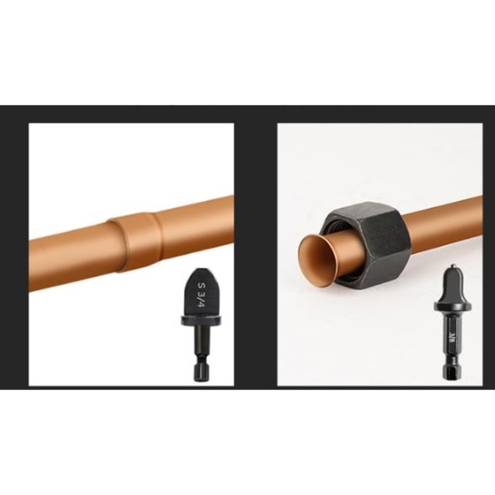 Набор насадок на шуруповерт ТУНДРА, расширитель медных труб, 1/4-3/8-1/2-5/8-7/8-3/4, 6 шт.   934667 Набор насадок на шуруповерт ТУНДРА, расширитель медных труб, 1/4-3/8-1/2-5/8-7/8-3/4, 6 шт.   934667