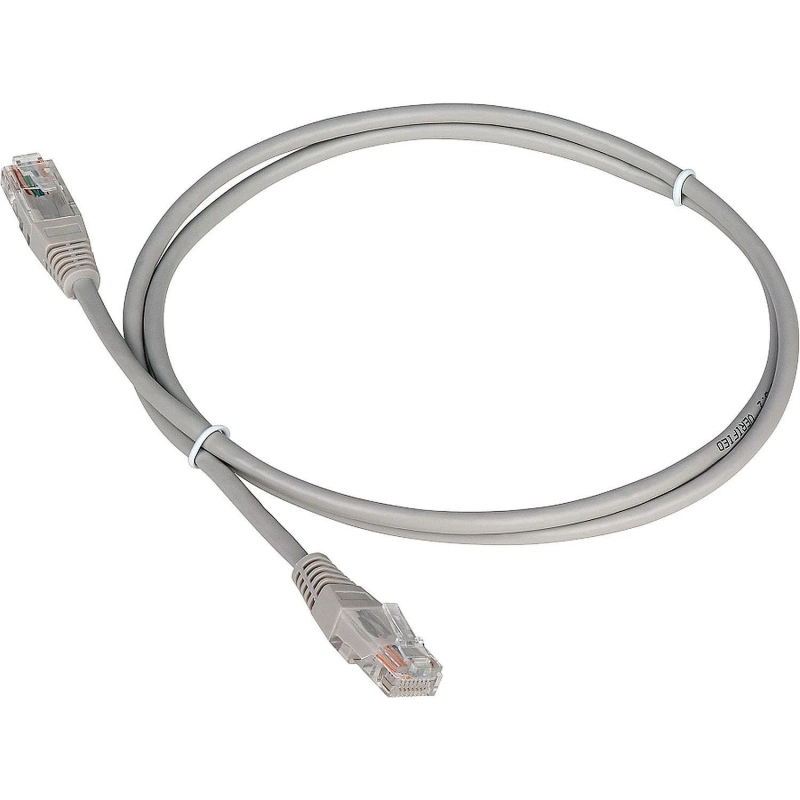 Патч-корд TWT TWT-45-45-1.5-GY UTP кат.5e, 1.5 м, серый