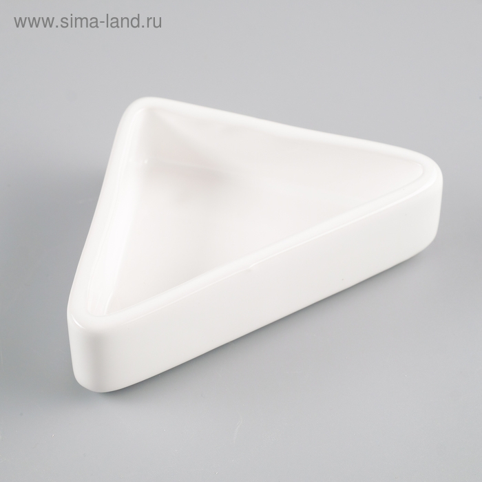 Миска керамическая для грызунов угловая 75 мл  9,5 х 6 х 2 см, белая Миска керамическая для грызунов угловая 75 мл  9,5 х 6 х 2 см, белая