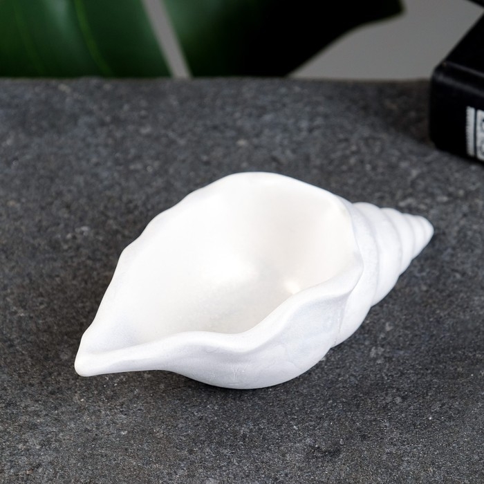 Фигурное кашпо  Фигурное кашпо "Ракушка" перламутр, 13х6х3см