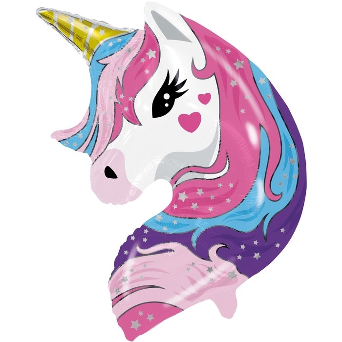 Шар фольгированный 26" &laquo;Единорог&raquo;, фигура, индивидуальная упаковка