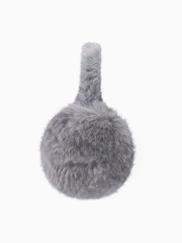 Меховые наушники складные женские MINAKU, серые, размер 54-58 Меховые наушники складные женские MINAKU, серые, размер 54-58