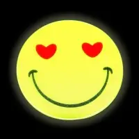 Светоотражающие наклейки &laquo;Смайлик&raquo;, d = 5 см, 4 шт на листе, цвет жёлтый