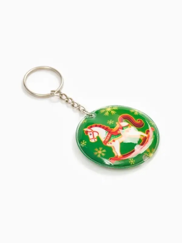 Брелок новогодний с фонариком «Сказки в новом году», 5 х 5 см