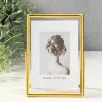 Фоторамка металл на 1 фото 10х15 см "Лофт" золото гальваника 1,2х11,5х16 см Фоторамка металл на 1 фото 10х15 см "Лофт" золото гальваника 1,2х11,5х16 см