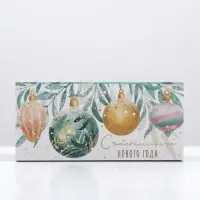 Коробка новогодняя для макарун &laquo;Счастливого Нового года&raquo; 12&times;5.5&times;5.5 см