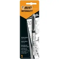 Перманентный маркер, BIC узел 0.8 мм, цвет черный