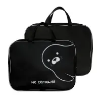 Папка с ручками Calligrata &laquo;Тюлень&raquo;, А4, 70 мм, 350&times;270, текстиль