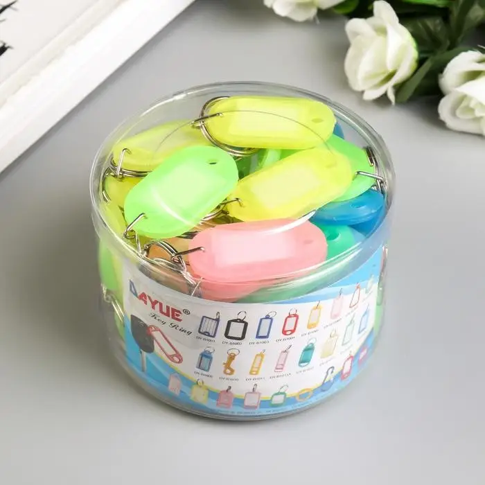 Бирка для ключей на кольце &laquo;Идентификатор. Крошка&raquo;, пластик, МИКС