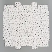 Коробка складная &laquo;Серые звёзды&raquo;, 31 х 25,6 х 16 см