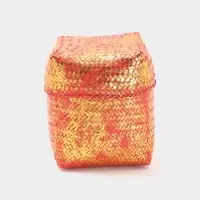 Корзинка плетёная &laquo;Голден&raquo;, 20&times;20&times;26 см, розовая