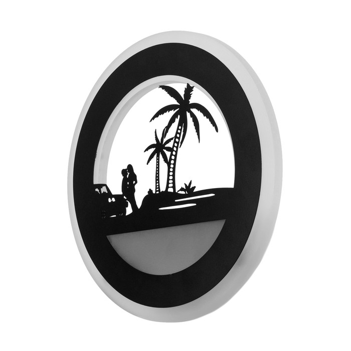 Бра "Романтика" LED 24Вт 3000-4000К черный 22х3,8х22 см