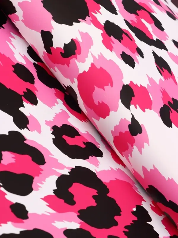 Пленка для цветов, "Эклер", бело-розовый, 57х57 см