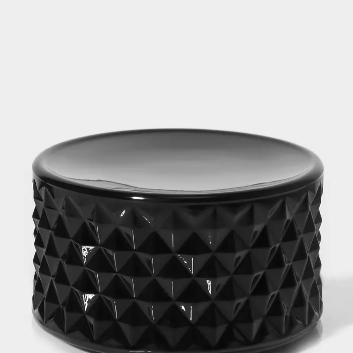 Икорница Доляна &laquo;Малифисента&raquo;, 130 мл, 8.5&times;10 см, стекло, чёрная