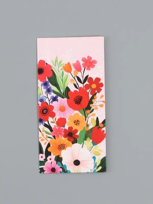 Конверт для денег &laquo;Цветы яркие&raquo;, 16,5 х 8 см