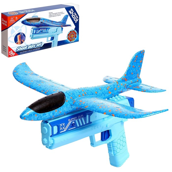 Пистолет «Аэродром», стреляет самолетом, цвета МИКС Пистолет «Аэродром», стреляет самолетом, цвета МИКС