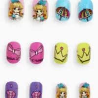 Детские накладные ногти &laquo;Милое приключение&raquo;, 12 шт.