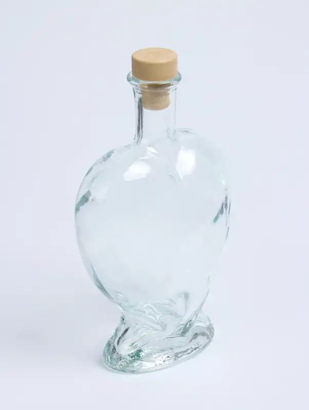 Ваза - бутылка декоративная &laquo;Сердце&raquo;, для песочной церемонии, 12.5&times;6.5&times;19 см, 500 мл