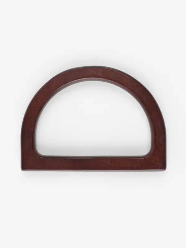 Ручки для сумки деревянные, 12&times;8.5 см, 2 шт., тёмно-коричневые