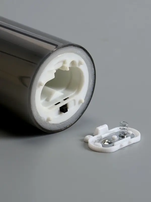 Светодиодная свеча &laquo;Серебристая&raquo;, 18&times;5.5 см, от батареек AAx2, свечение тёплое белое