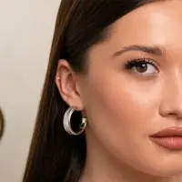 Серьги кольца &laquo;Пружина&raquo;, d=3 см, цвет серебро