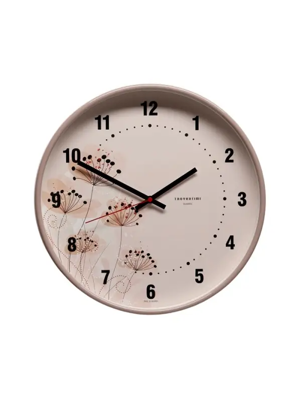 Часы настенные &laquo;Полевые цветы&raquo;, плавный ход, d=30.5 см