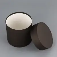 Набор круглых подарочных коробок 4 в 1 &laquo;Краски&raquo;, черный, 20&times;20 - 13&times;13 см