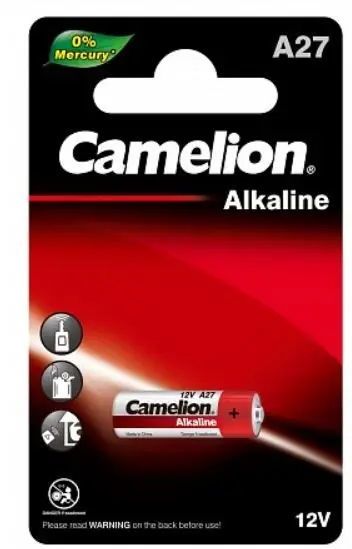 Батарейка Camelion LR27/A27/MN27 BL1 Alkaline 12V 0%Hg (1/20/900) Батарейка Camelion LR27/A27/MN27 BL1 Alkaline 12V 0%Hg (1/20/900)
